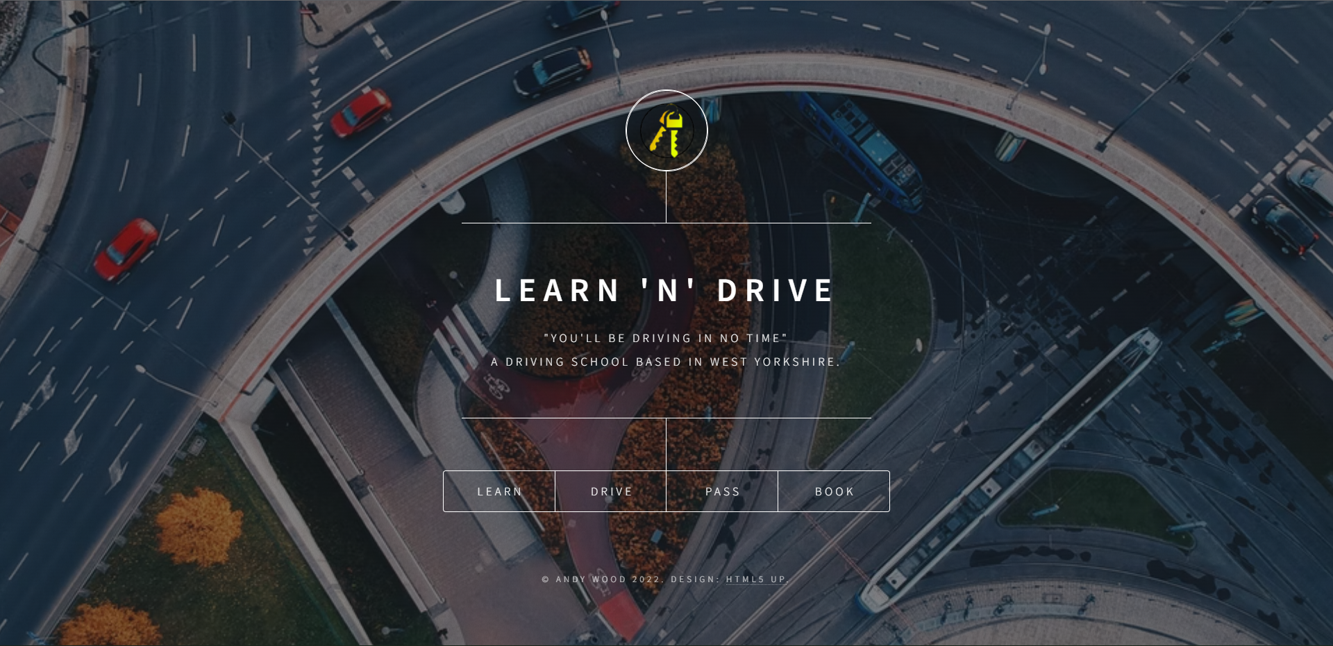Screenshot of the learn n drive portfolio website